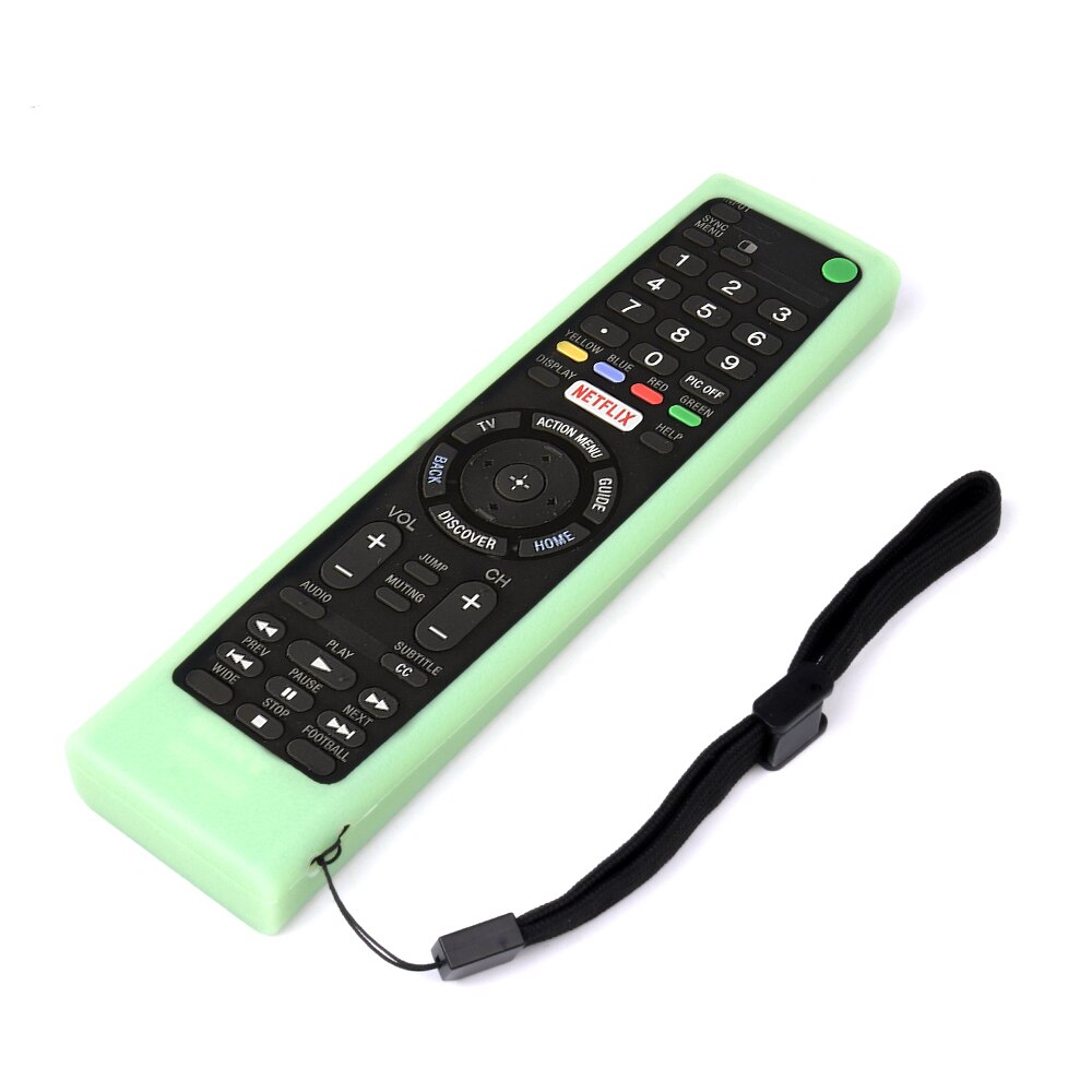 SIKAI Silicone Protective Case Cover for Sony RMT-TX200U/TX102U RMF-TX200U Remote Control Controller Cover Remote Holder Skin: Fluorescent Green