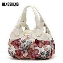 Bolso de cuero con estampado de flores para mujer, bandolera Popular, ZF10181