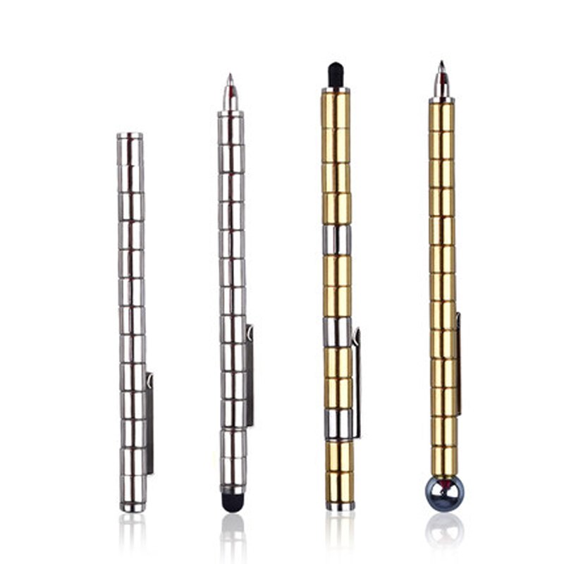 Multifunktionel magnetisk pen c -01 metal materiale personlighed studerende kapacitans magnetisk sort pen