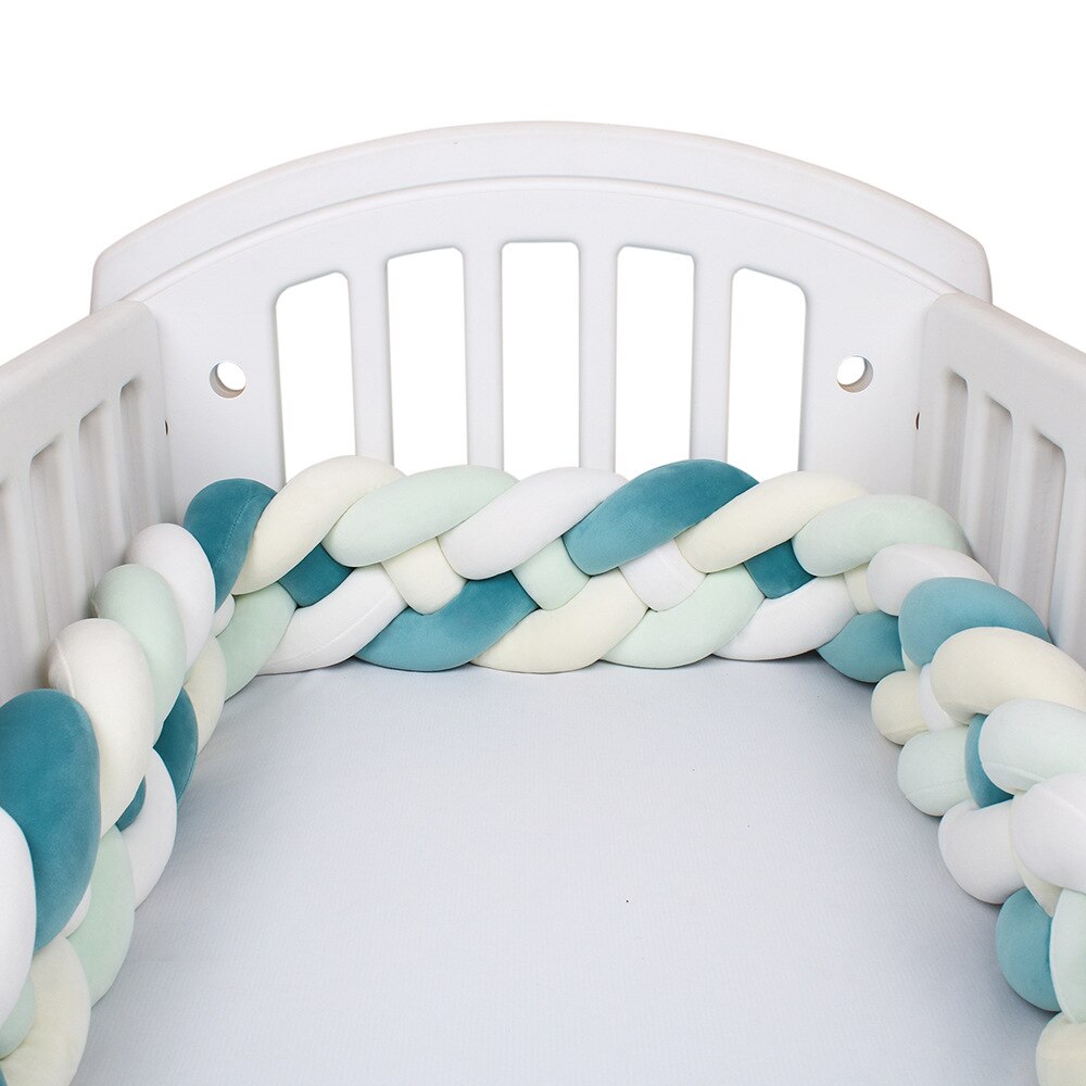 220CM nordisch Babybett flechten Stoßstange Art Zimmer Baby Bett umgeben Seite Beschützer freundlicher Schlafzimmer Dekoration Tour De zündete bebe Tresse: 6-220CM