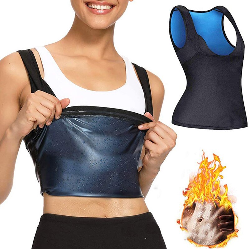 Vrouwen Slanke Body Shapewear Oefening Sauna Vest Zijdeachtige Textuur Ademende Comfortabele Loopschoenen Mode Vest: 2XL-3XL