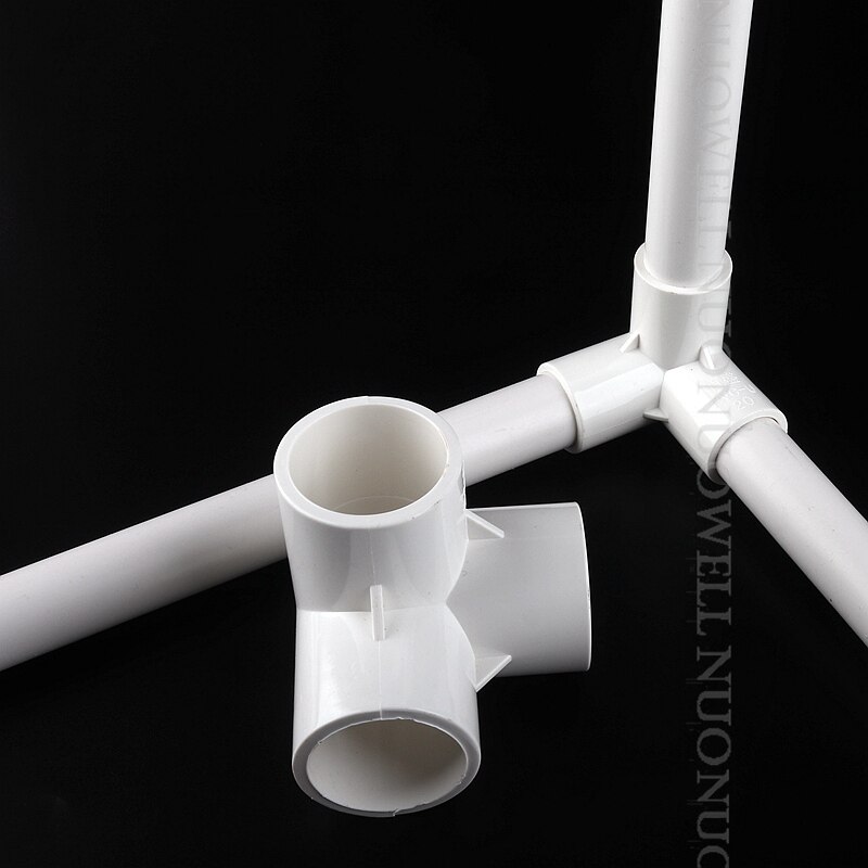 5 stk i .d 20 ~ 110mm pvc rørforbindelser pvc 3- vejs konnektor vandrør fatning konnektor vandingsrør fittings gør-det-selv-værktøj