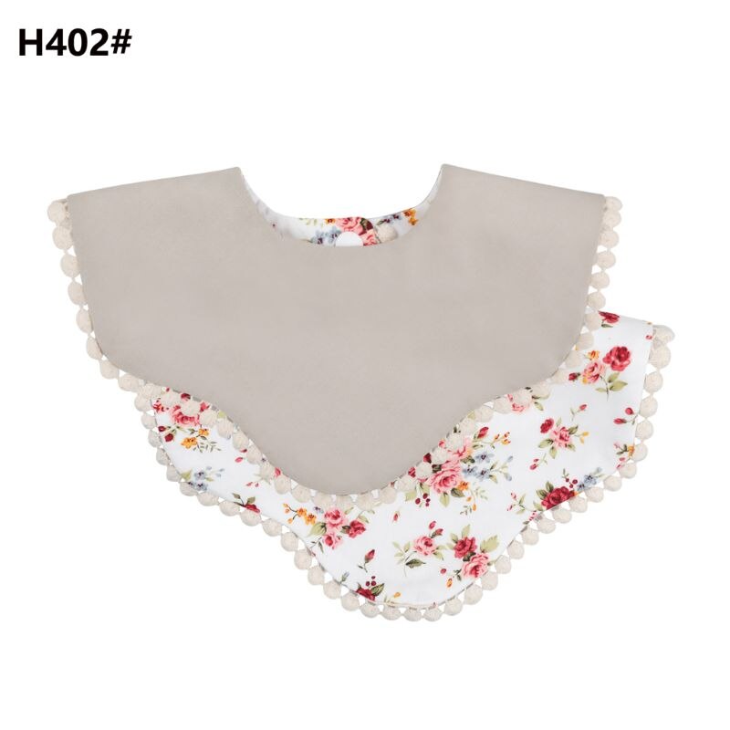 Baby Double Side Cotton Bibs Saliva Towel Boys Girls Feeding Apron Cotton Bandana