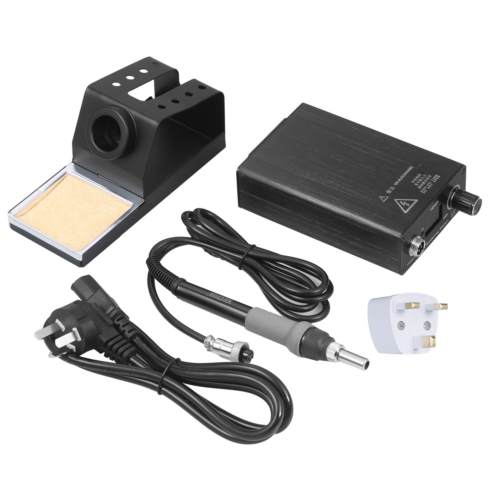 75W Smart Multifunctional Digital Soldering Station Soldering Iron Kit Electric Soldering Iron for Phone PCB IC Welding: UK Plug