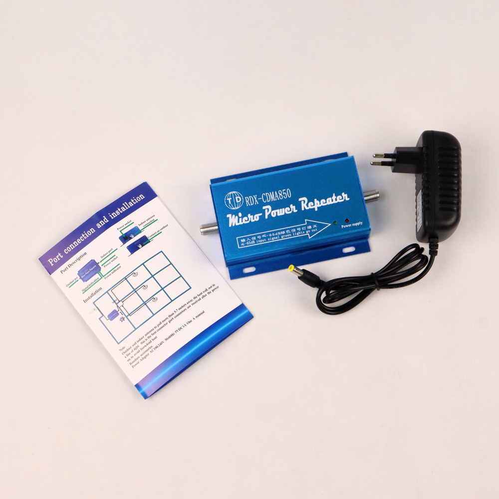 ZQTMAX 2G 4G Repeater 850 LTE Cell Mobile Phone Signal Booster CDMA 850MHz Data Cellular Amplifier