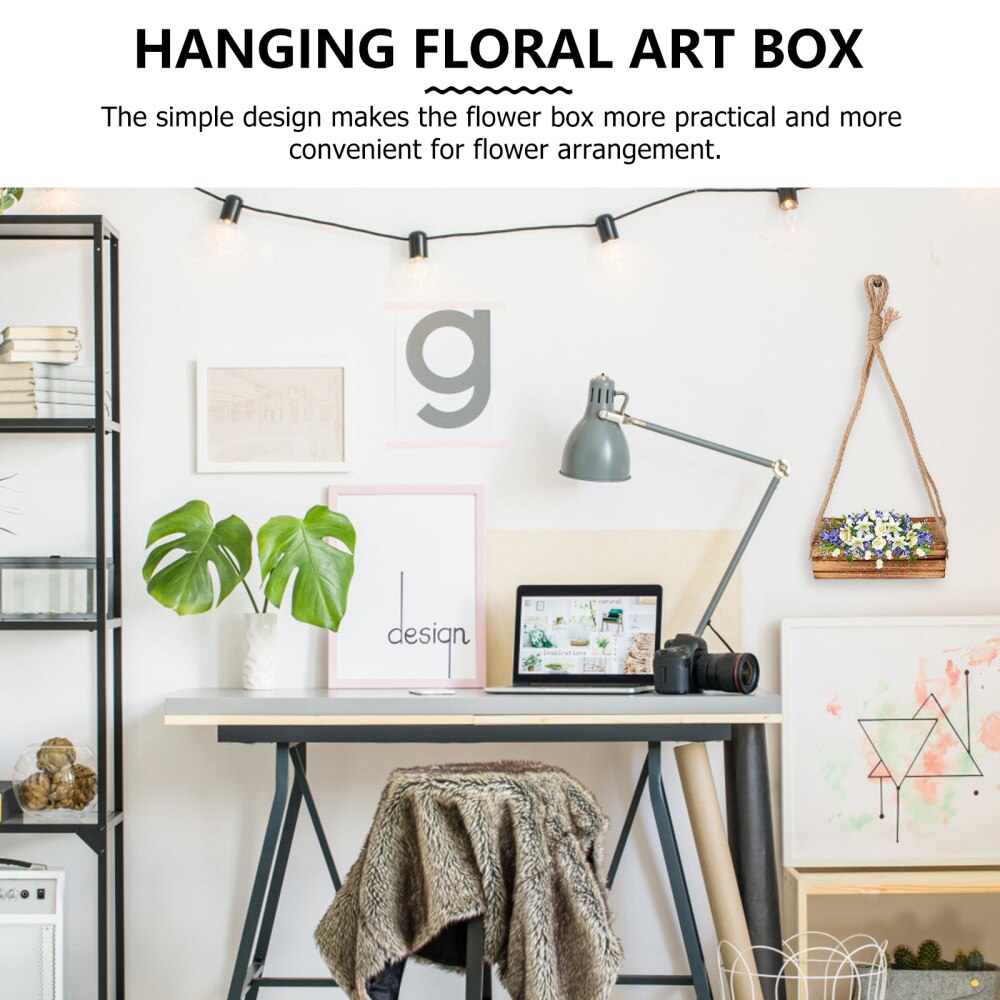 1PC Wall Hanging Decorative Flower Stand Flower Arrangement Box Floral Art Box