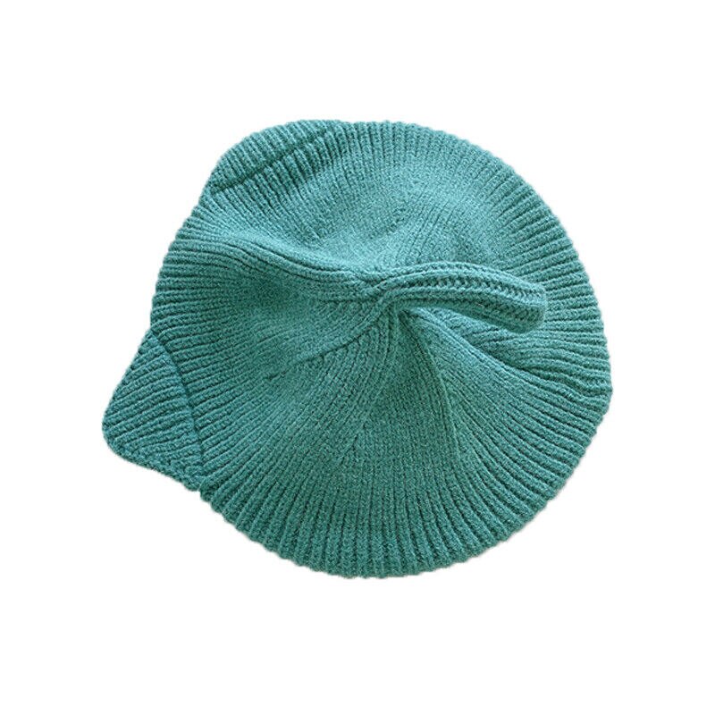 Accessoires pour bébés filles | Chapeau de bonnet Crochet tricoté et , chapeau pour oreilles de chat, chapeau de béret: Lake Blue