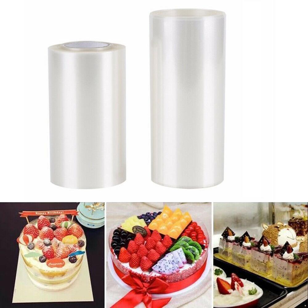 1 Roll Transparent Cake Collar Mousse Surrounding Edge Kitchen Cake Chocolate Candy Baking Surround Film Lining Rings Molds