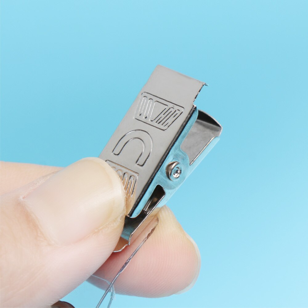 10Pcs 2 Style Kawaii Lanyard Clip Retractable ID Card Badge Reel Clips Name Tag Card Clip Holders Binder Stationary Lanyard Clip