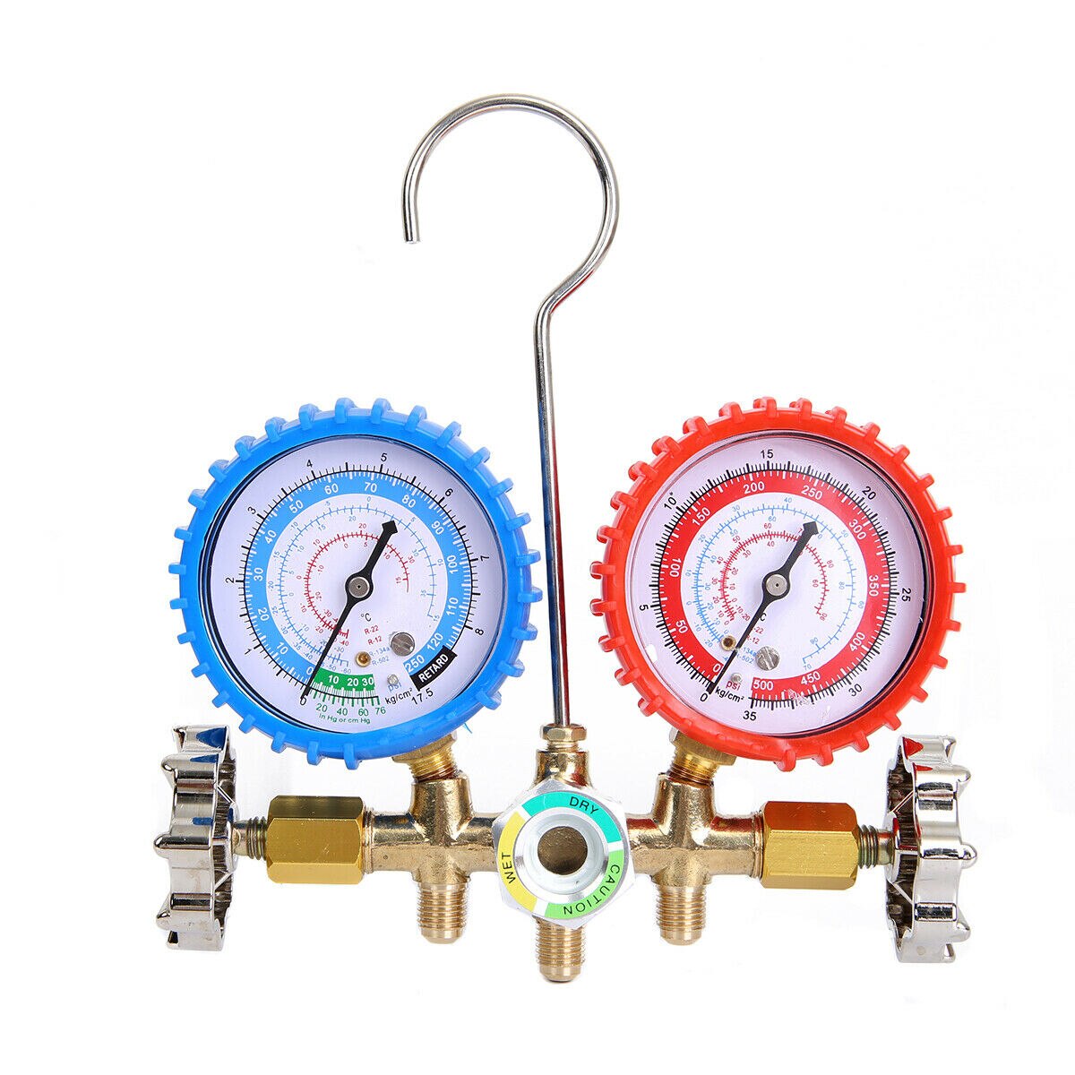 Air Condition Refrigeration Charging Manifold Gauge For R12 R134A R22 R404z