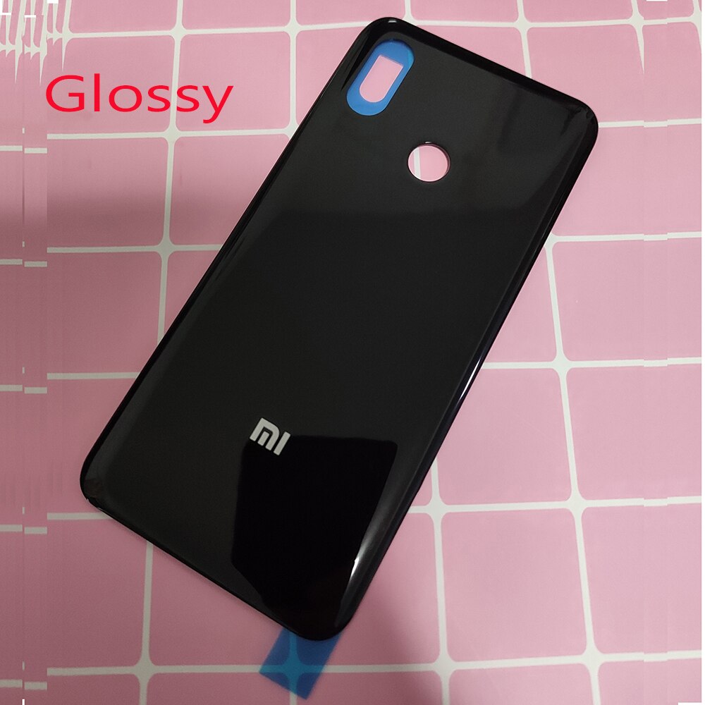 Plastic Back Case Behuizing Voor Voor Xiaomi Mi 8 Back Battery Cover Deur Vervanging Reparatie Onderdelen 3M Lijm voor Mi Mi8: Plastic glossy back