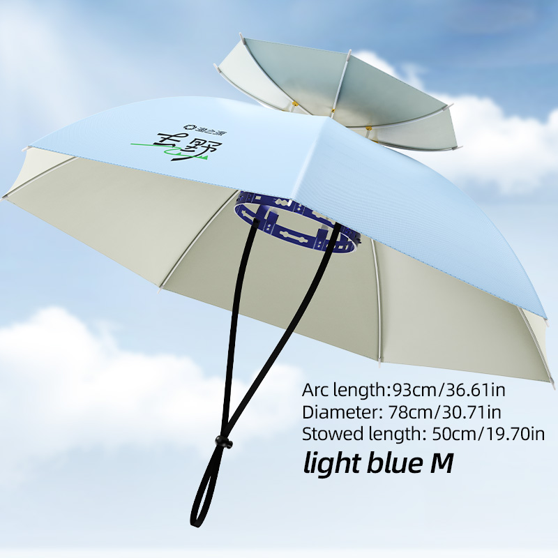 Chapéu guarda-chuva dobrável portátil upf 50 + proteção uv à prova d'água mãos-livres jardinagem e pesca para protetor solar