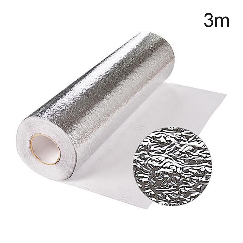 2/3 mroll kök oljebeständiga vattentäta klistermärken aluminiumfolie köksspis skåp självhäftande väggfolie klistermärke diy tapet: 3m orange mönster