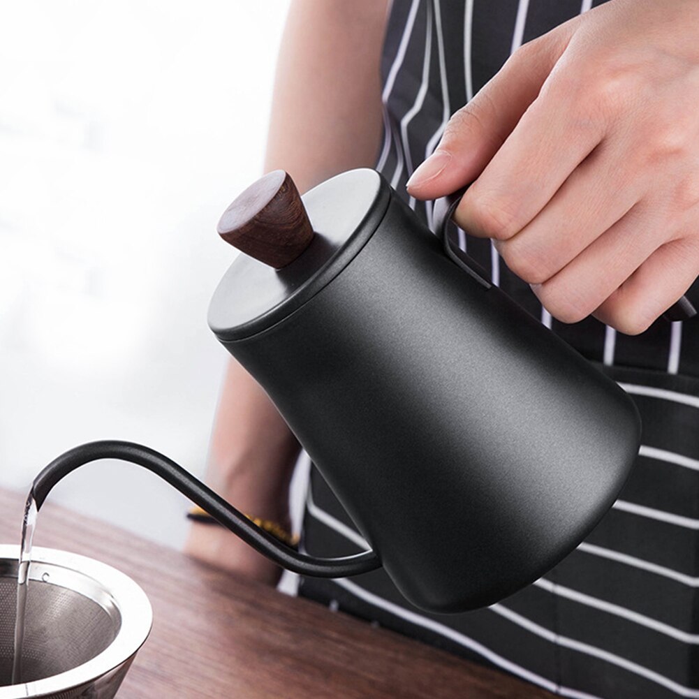 400ml Swan Neck Kettle Thin Mouth bottle Stainless Steel Thicken Coffee Dripper Pot Kettle Home Kitchen Gadget kettle water pot