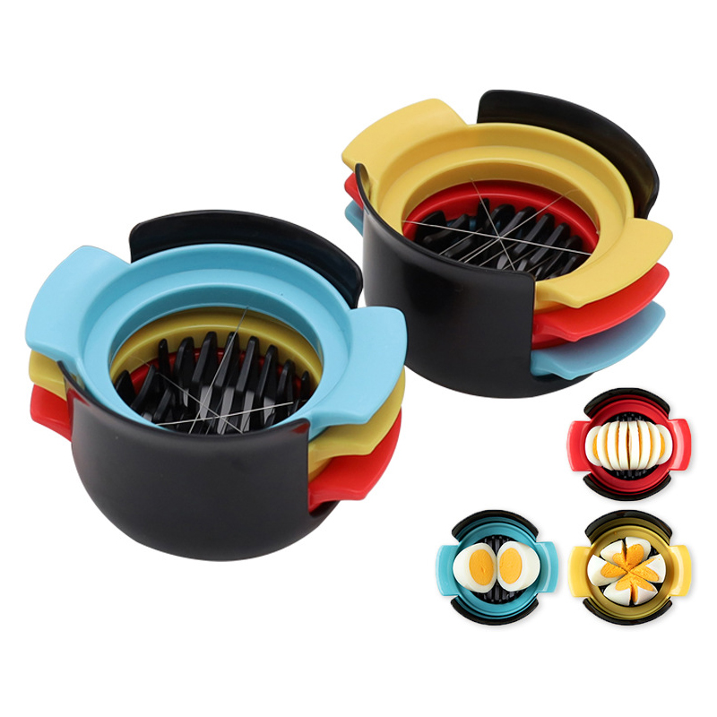 Eier schneider 3 in 1 geschnittene Eier gekochte Eier Cutter Früchte Wurst Schnitt Blume Bento Gestalter Obst Garnitur Schneidemaschine Küchen zubehör