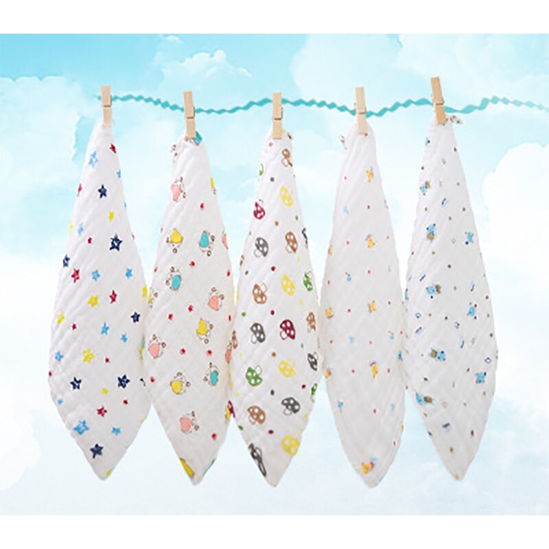 Slabbers Jongen Meisje Water Absorberen Mond Handdoek Burp Doek Vierkante 6 Lagen van Hoge Dichtheid Katoenen Baby Sjaal Burp baby Washandje