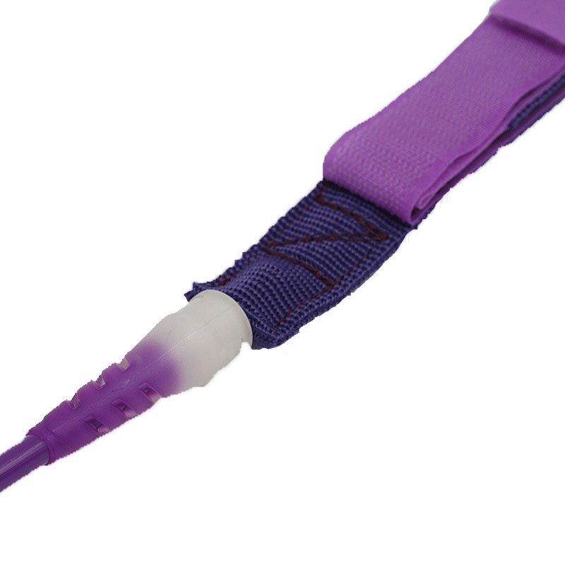 6ft/8ft/10ft/12ft Straight Cord Surf Leash Purple Surf Leash Surf Ankle Calf Leash Steel Swivel Surfing Leg Rope Surfer