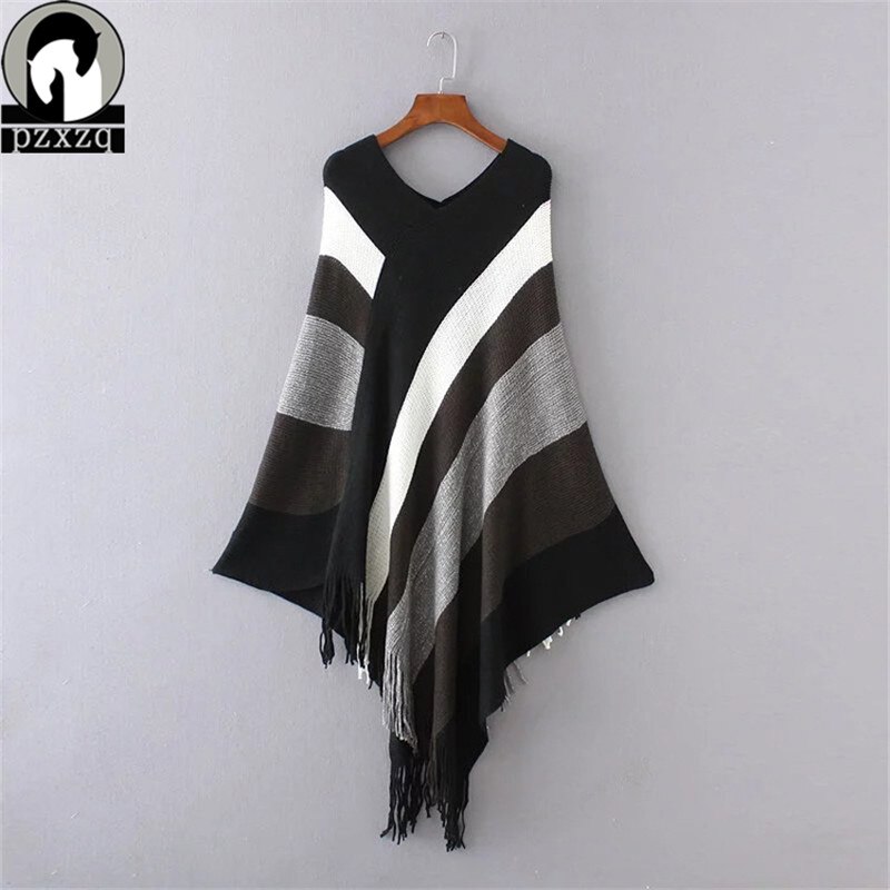 hiver printemps femmes chandails Poncho à – Grandado
