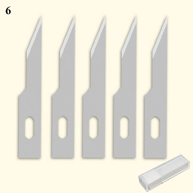 Blades Craft Artwork Cutting Knife DIY Carving Knife Stencil Scoring Hobby Chiseling Model Repairing Sculpture Scalpel Knife: 6