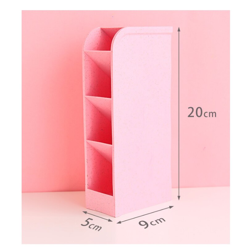 Soporte para bolígrafos transparente de gran capacidad, Caja de almacenaje para maquillaje, decoración, escritorio