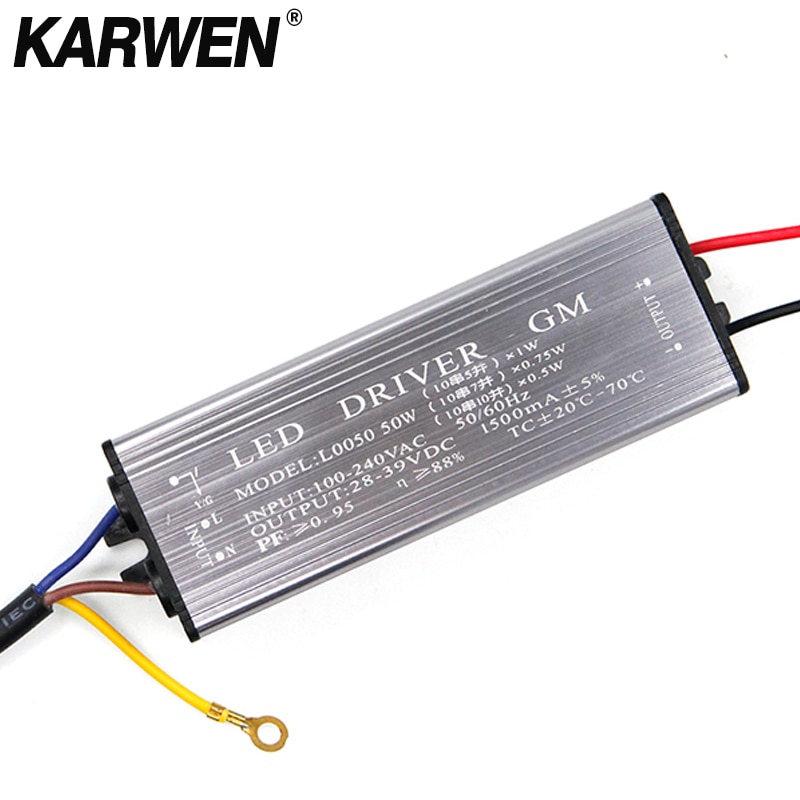 Led Drive 10W 20W 30W 50W Led Driver Adapter Transformator AC85V-265V Om DC22-38V Switch Power supply IP67 Voor Floodligh
