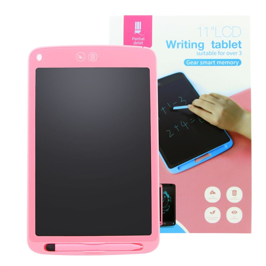 11 Inch LCD Tablet Electronic Intelligent Smart Hand Writing Pad Eco-friendly Handwriting Drawing Tablet For Children Black