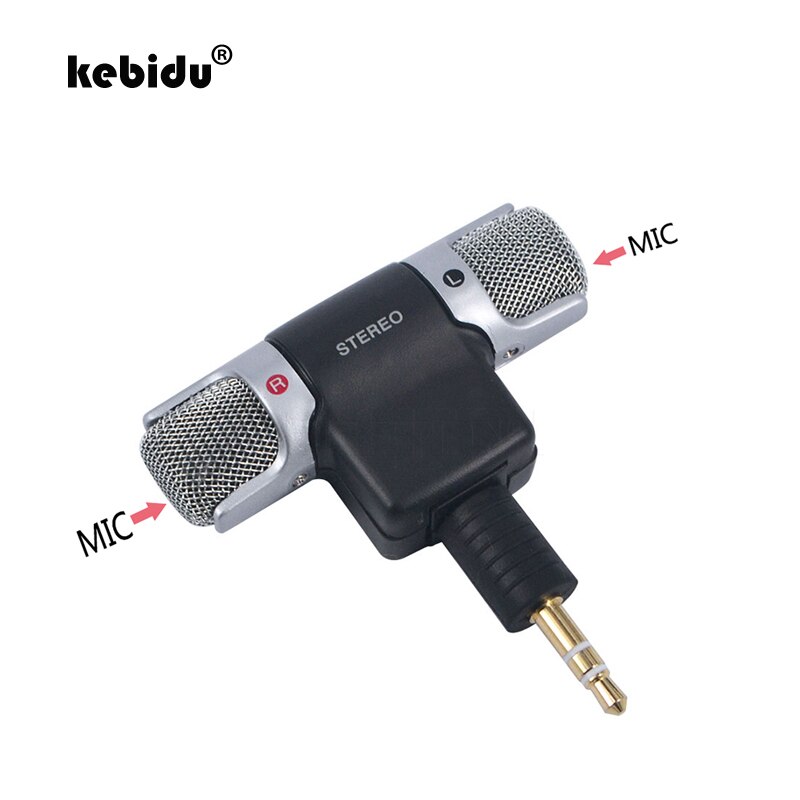 Kebidu Electrict 3.5MM Stereo Microfoon Mini Jack Clear Voice voor Universele Computer Laptop