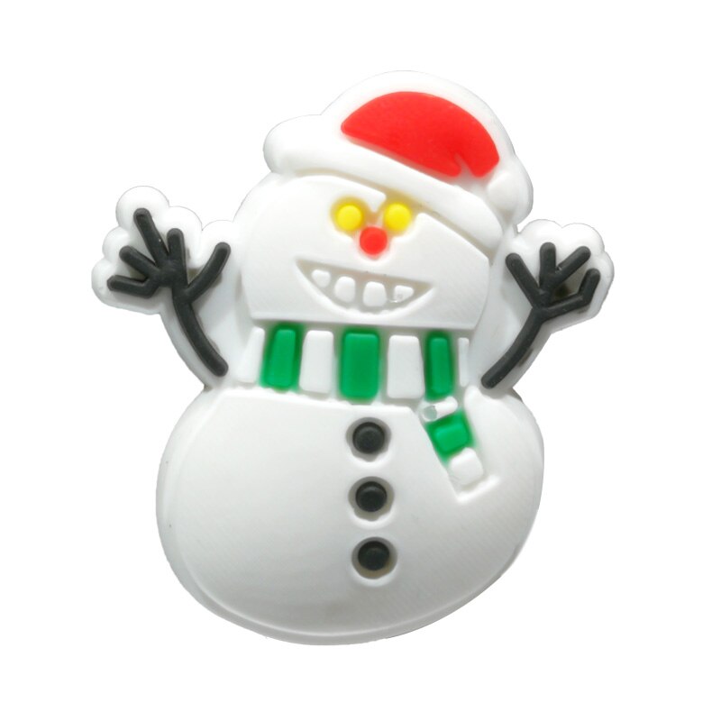 1Pcs Snowman PVC Fridge Magnet Home Decor Christmas Tree Magnetic Stickers on Refrigerator Santa Claus Message Magnets Xmas: HYB5081-10