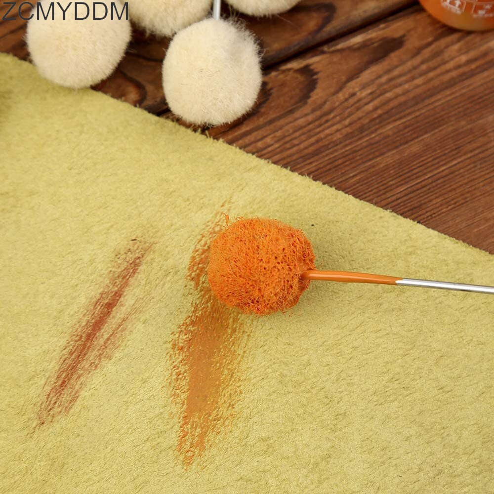 ZCMYDDM-pincel de bola de cuero para pintar, para manualidades, cuero asistido, herramientas de artesanía de cuero para manualidades, 25 uds.
