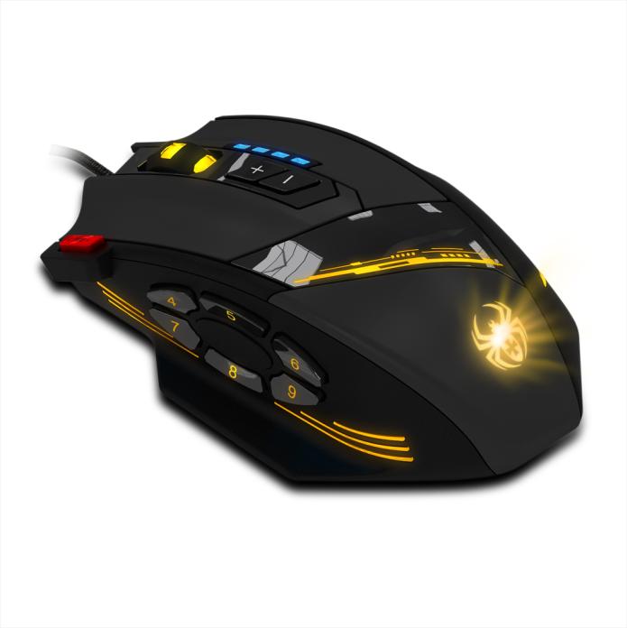 Zelotes C-12 Programmable Buttons Led Optical Usb Gaming Mouse Mice 4000 Dpi Opto-electronic Mouse Mice Usb Rechargeable