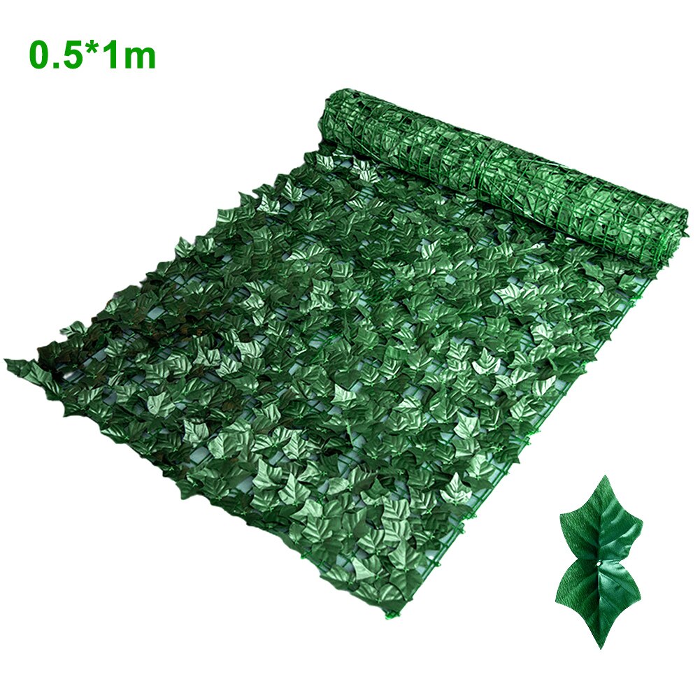 Home Greenhouse Decorative Panels   Artificial Fence Faux Leaves Indoor Greenery Wall Privacy Screen Backyard Outdoor Garden