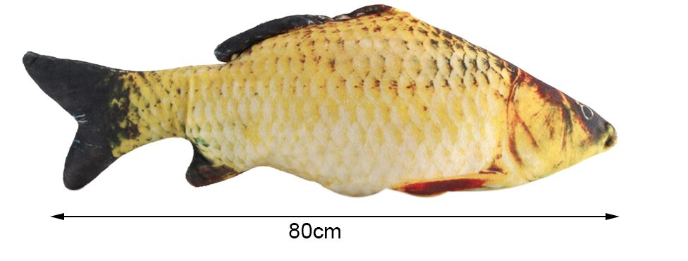 40/60/80 centimetri Grande Forma di Pesce Cuscino Decorativo Coperte e plaid Cuscino con Interno Complementi Arredo Casa Del Fumetto Divano Giocattoli Letto cuscino: 80cm