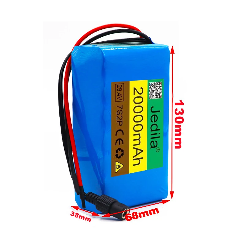 High Capacity 7s2p 24V 20Ah 18650 Battery Li-ion Battery Pack 29.4v 20000mah Electric Bicycle Moped /Li-ion Battery+Charger