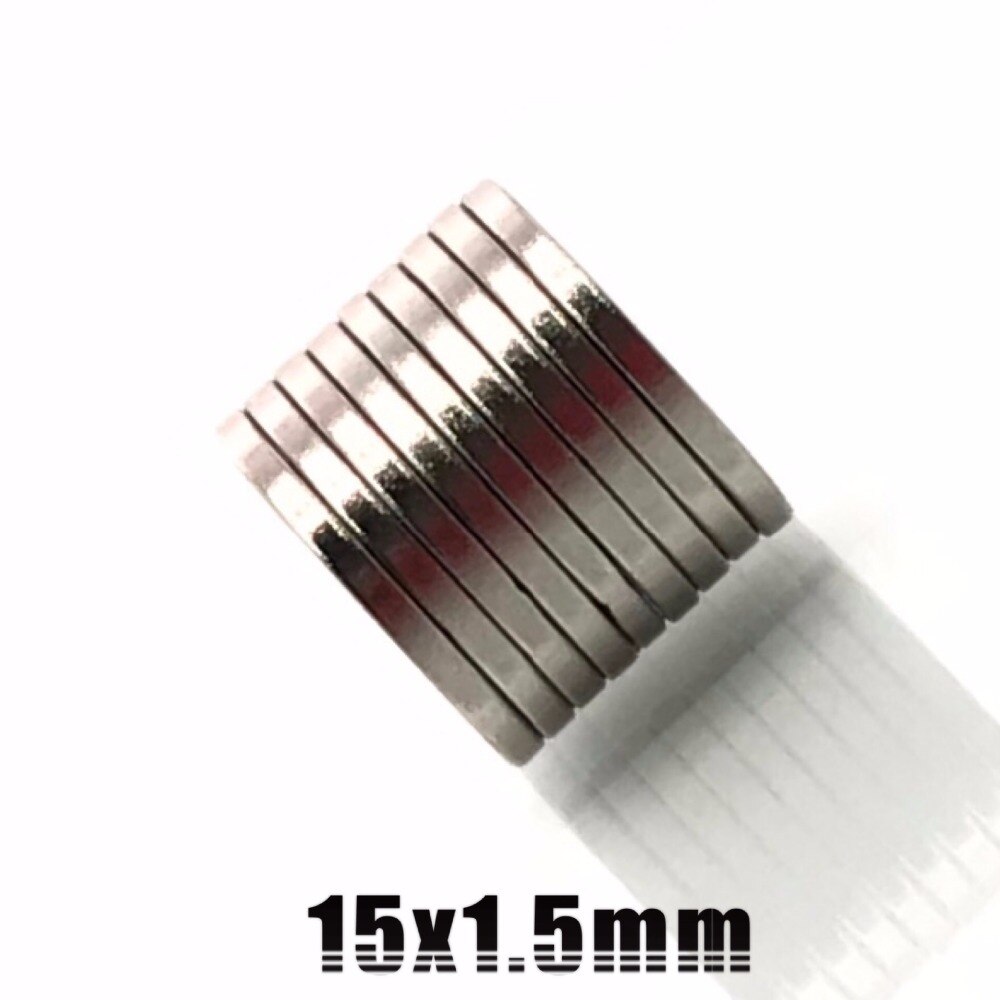 10/20/50/100/200Pcs 15X1.5 Kleine Ronde Magneet 15Mm X 1.5mm Neodymium Magneten 15X1.5Mm Permanente Sterke Krachtige Magneet 15*1.5