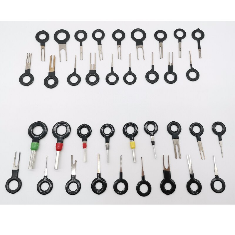 Kit de Extractor de pines para coche, herramienta de extracción de terminales, removedor de pines, Conector de crimpado de cableado eléctrico, herramientas manuales de reparación, 36 Uds.