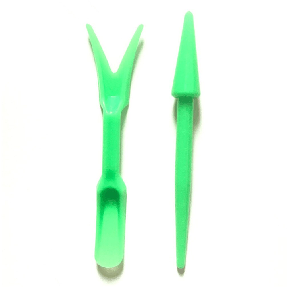 2pcs Transplanting Device Planters Digging Tool Seedling Garden Nursery Trays Seed Disseminators Semillas De Flores De Jardin: Green