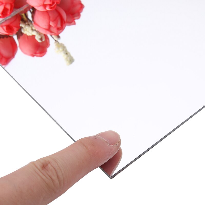 1pc Clear Acrylic Mirror Board Acrylic Plxiglass Mirror Decal Sticker 3mm Thickness Wall Mirror Sheet Home DIY Decor Handmade