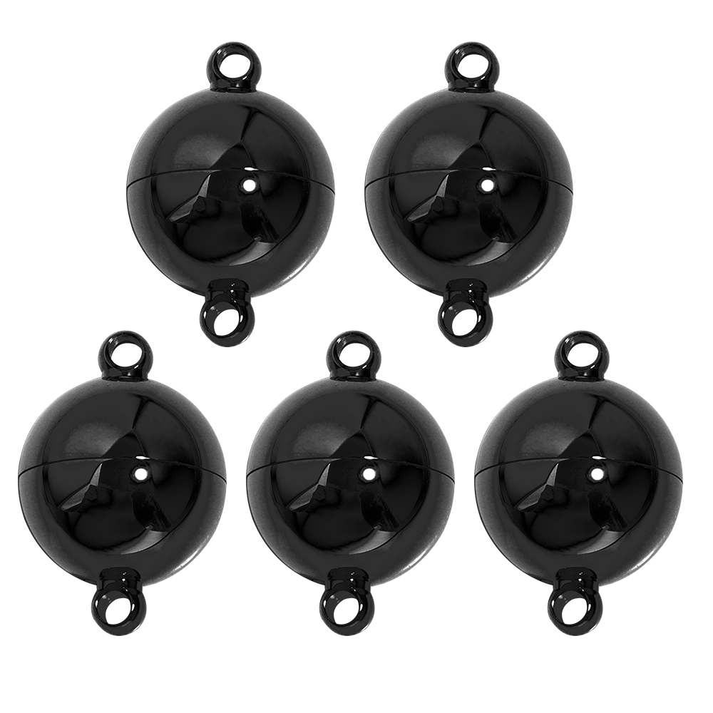 2 pz/lotto fermagli magnetici forti in acciaio inossidabile per la creazione di gioielli connettori con chiusura magnetica accessori per collane braccialetto fai da te: 12mm / bianca