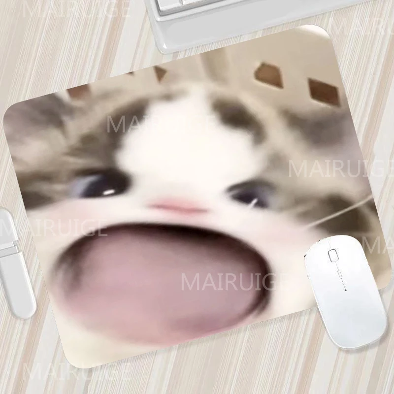 Funny Meme Small Mouse Pad Kawaii Office Mat Gamer Rugs Cute Desk Mats Gaming Accessory Mouse Table Carpet Surface for Computer