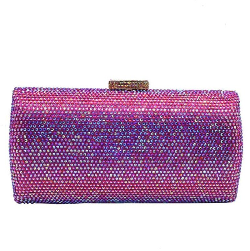 Königliche Braut-Metalltasche für Damen Hochzeit Event Party Tragen Steinverzier