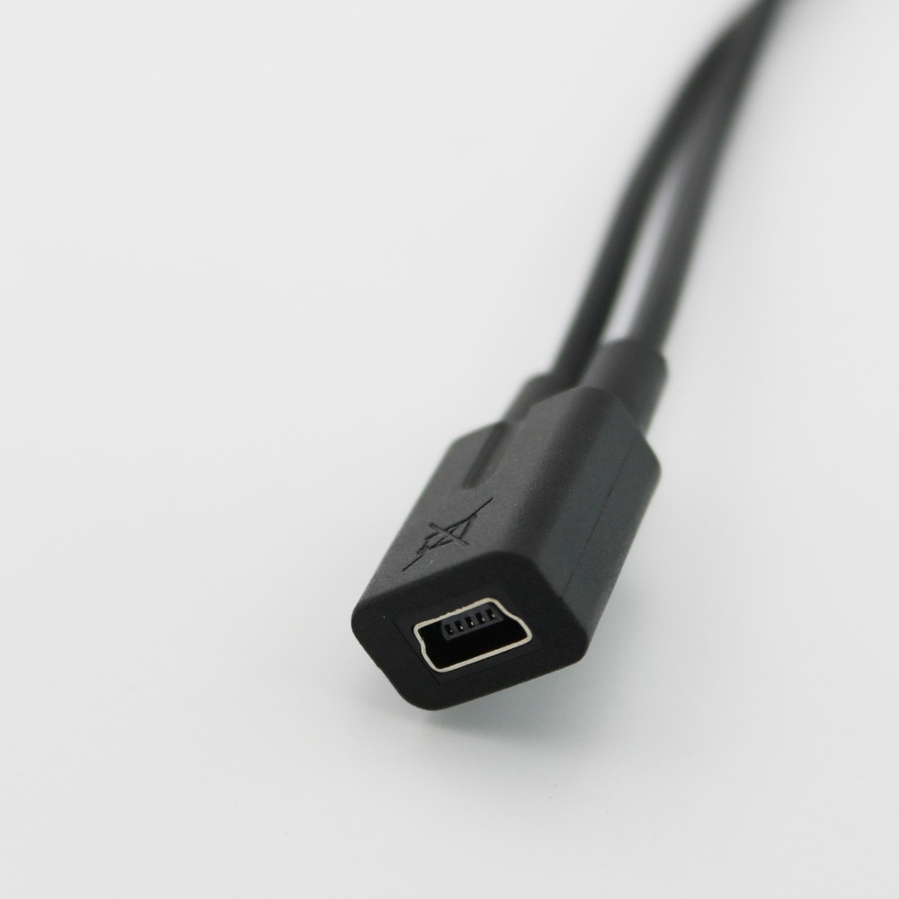 1 pcs Mini USB 2.0 Female Naar Dual 2x Mannelijke Splitter Y Extension Charger Adapter Kabel Snoer 30 cm