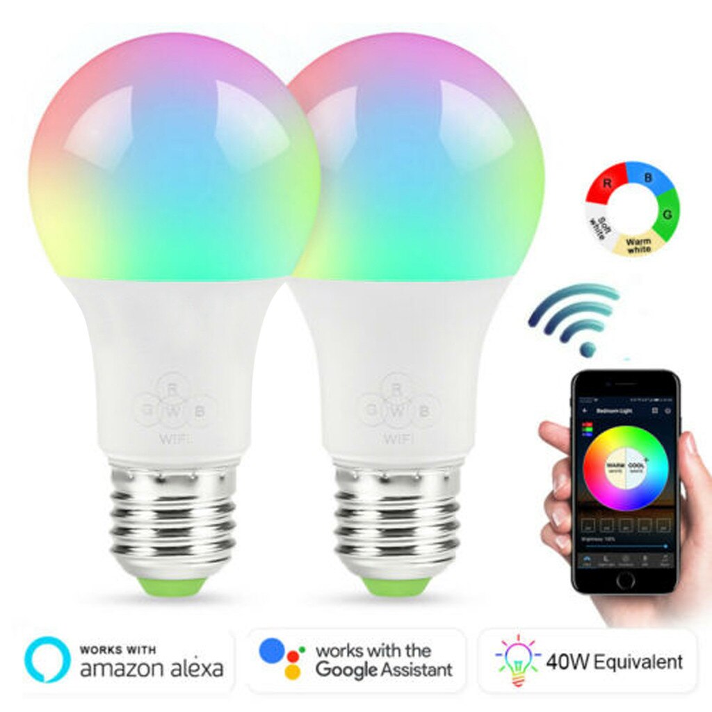 Wifi Slimme Lamp Lampen Led Lamp Voor Google Home /Alexa/Ifttt 3 Pc Lamp Ampul Ampolletas Энергосберегающая лампа