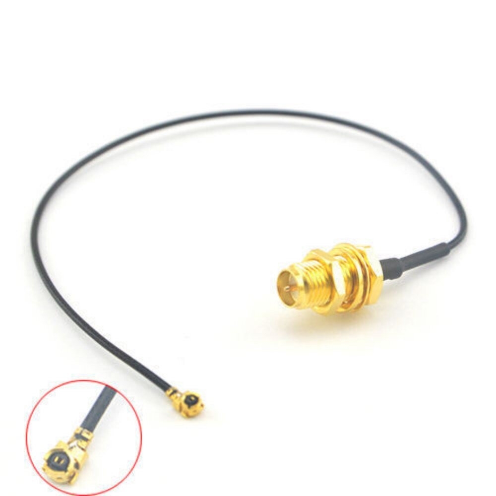 6pcs/lot IPX To RP-SMA Female WIFI Antenna Cable 17cm + Mini PCI u.fl Male SMD Connector