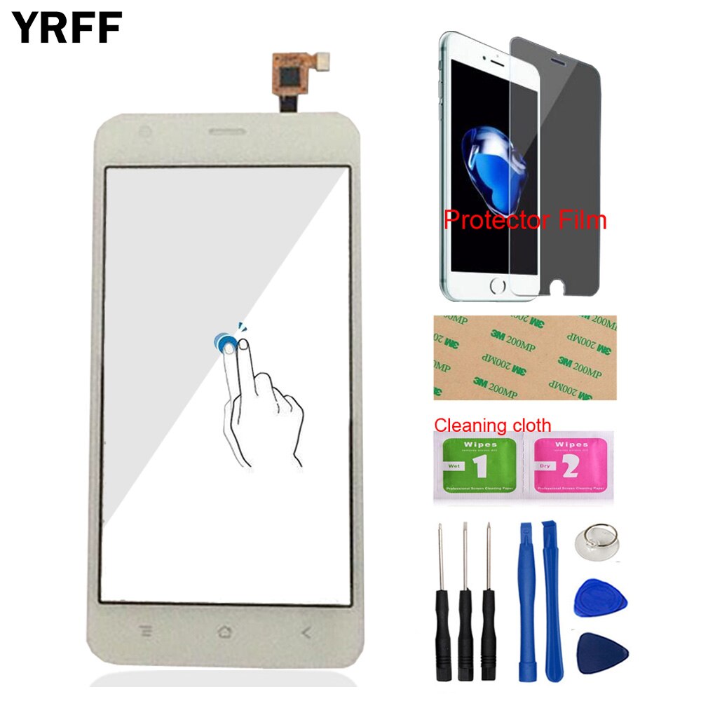 5,0 ''frontal del teléfono móvil de pantalla táctil de cristal digitalizador de Panel Senosr para BlackView A7 A7 Pro herramientas + Protector de película adhesivo