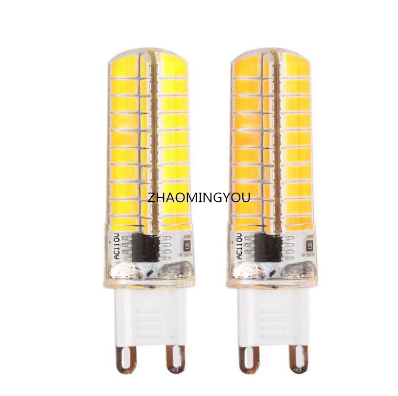 DIMMABLE BA15D SMD 5730 9W luz LED de silicona súper brillante regulable GY6.35 lámpara de maíz 110/220V 80leds bombilla Led