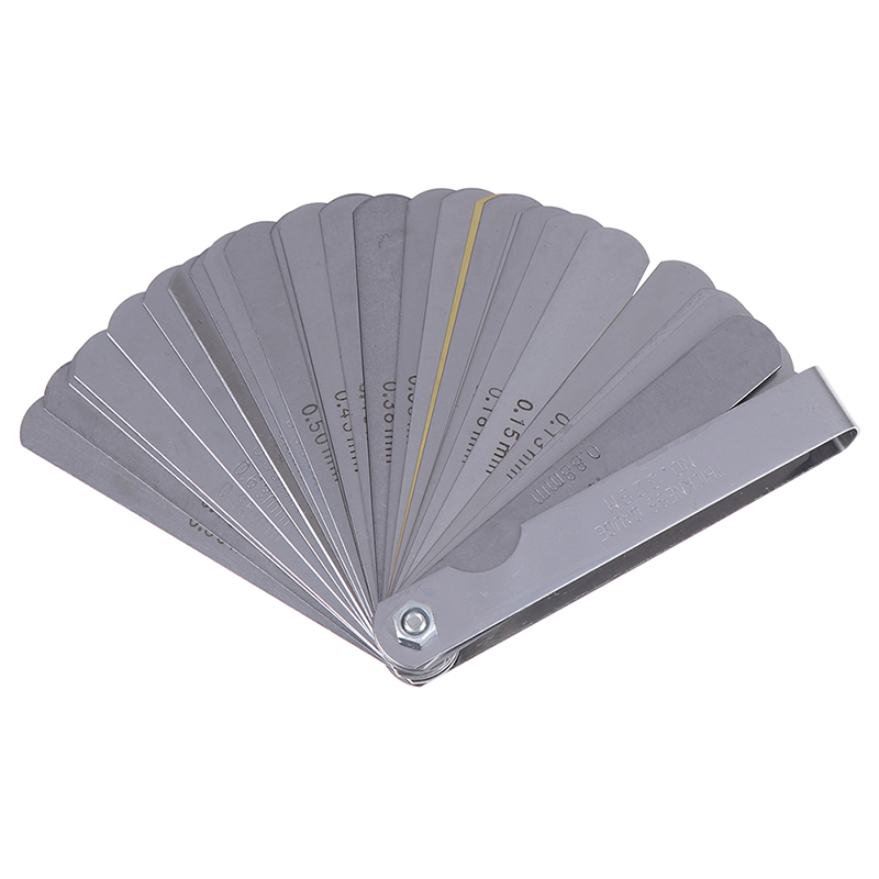 32 pièces 0.04-0.88mm en acier télémètre palpeur jauge Valve enseignement palpeur lecture outils de mesure