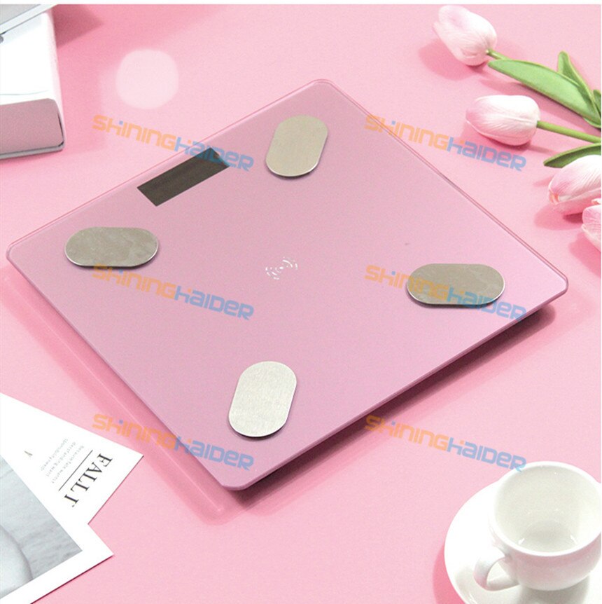 Light energy charging APP Bluetooth intelligent electronic human health scale Weight measurement body fat scale