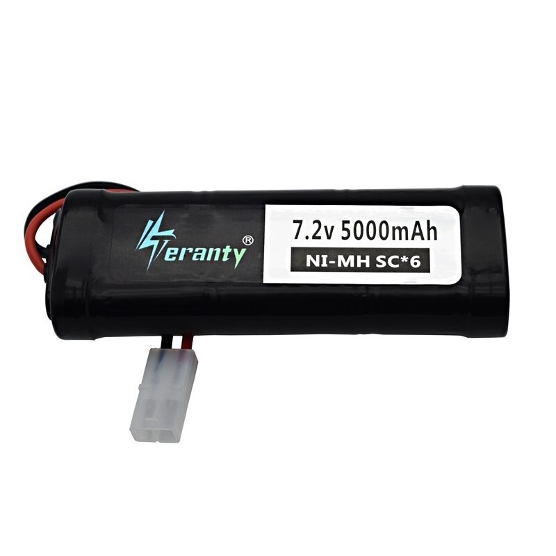 7.2V 5000mAh SC Ni-Mh batterij en 7.2v lader voor RC speelgoed tank auto Vliegtuig Helicopter Met Tamiya connectors 1/16 7.2v batterij