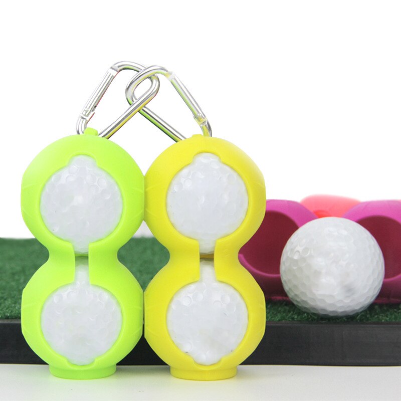 Silicone Golf Ball Cover Wear Resistant Protective Keyring Keychain Golf Accessories Supplies Lightweight Golf Ball Sleeve