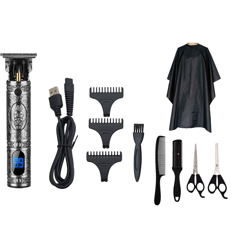 Usb Oplaadbare Tondeuse Elektrische Cordless Skelet Tondeuse Scheerapparaat Trimmer Mannen Kapper Haar Snijmachine 0Mm Scheermes: 05